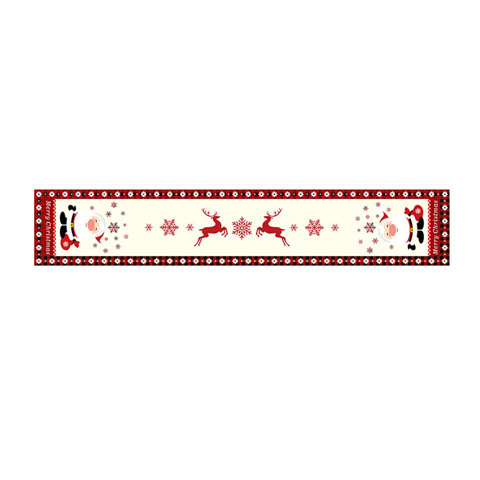 Linen Table Runner - Corredor de mesa floral festivo de