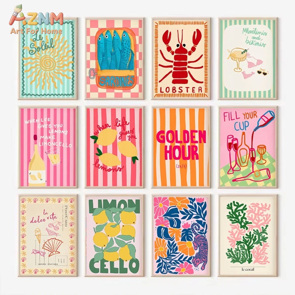 Home Decor Y2K - AZNM Quadro Decorativo de Parede para