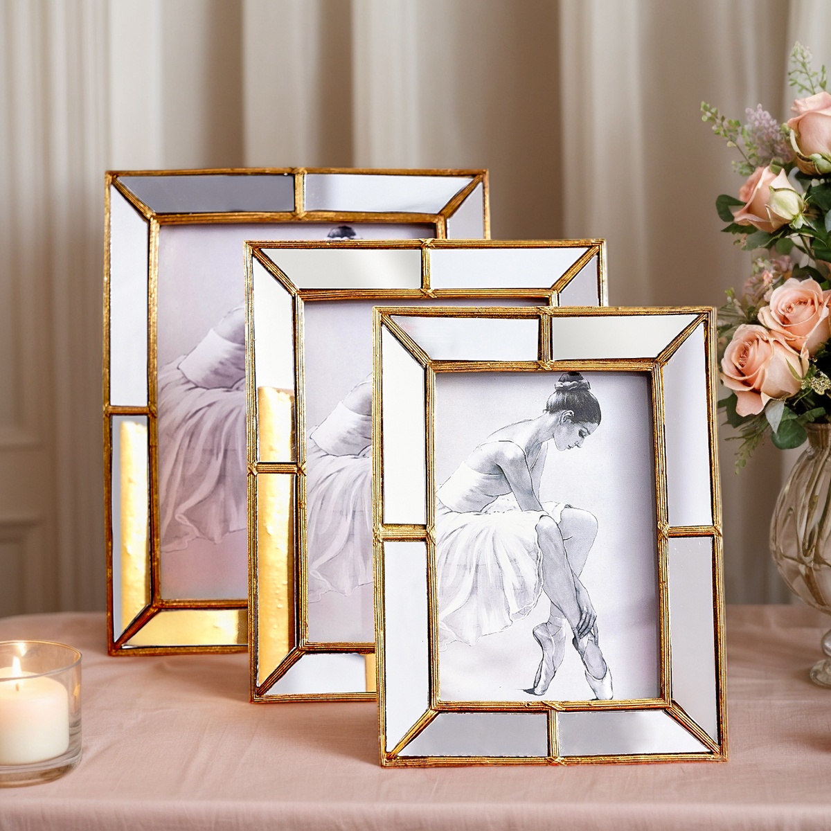 Bamboo Photo Frame - 1 unidade, moldura para fotos com