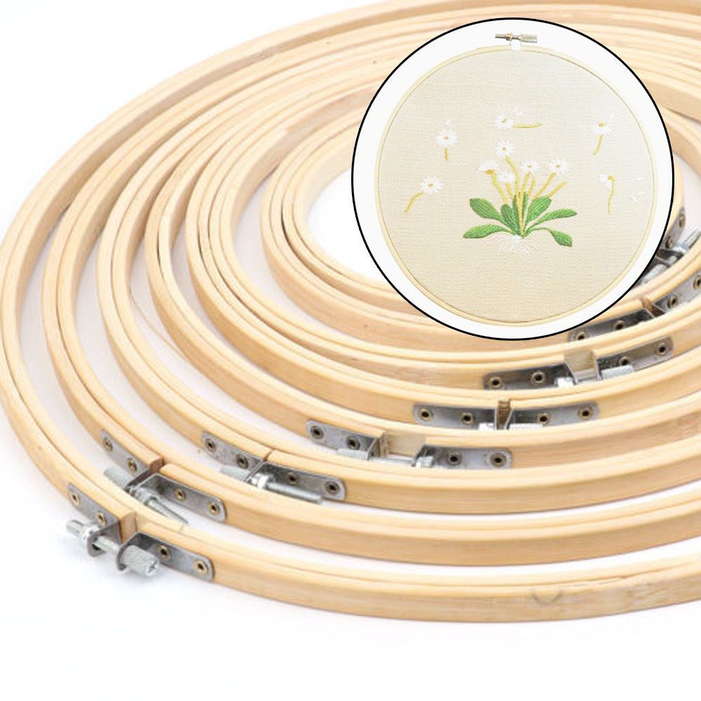 Bamboo Photo Frame - 8/10/13/15/18/30cm Bastidor de Bordado Redondo de