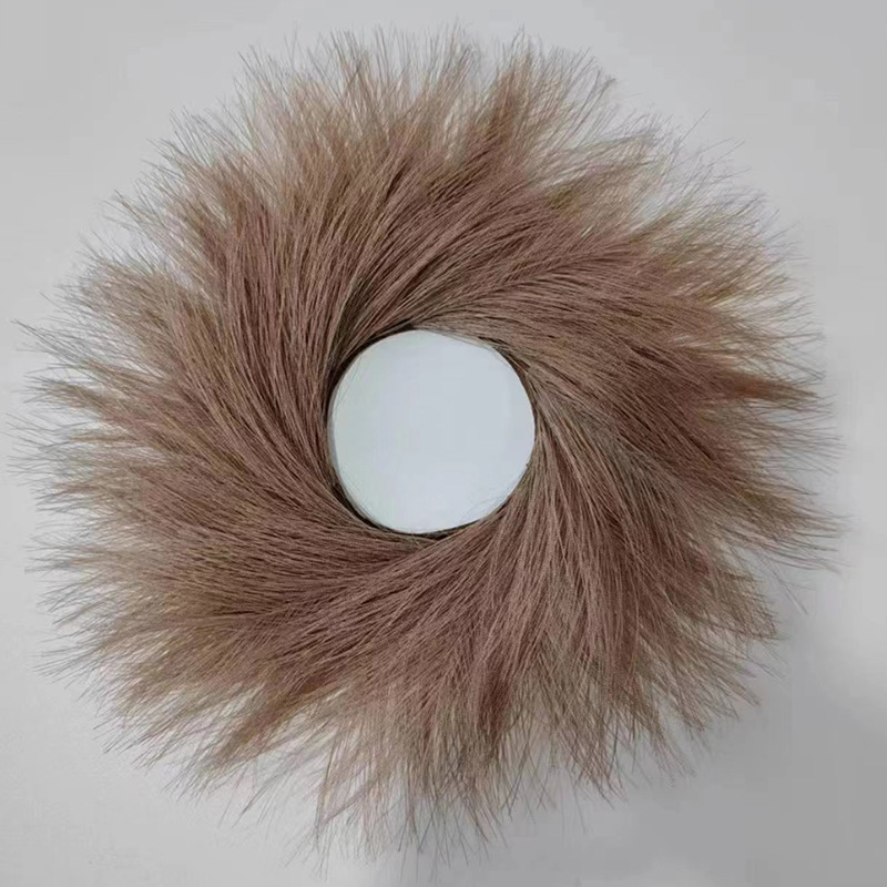 Pampas Grass Decor - Grinalda de junco artificial porta pendurado