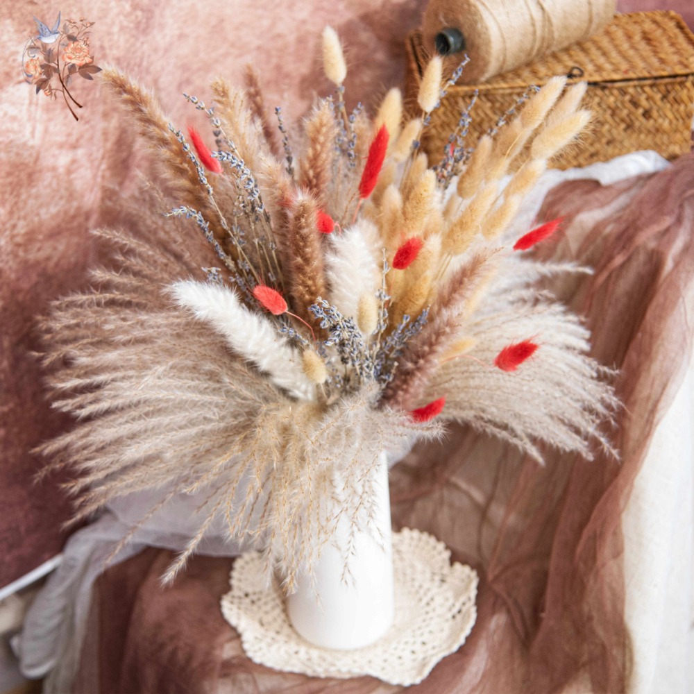 Buquê de Flores Secas Naturais - Pampas Grass Decor avaliação e preço