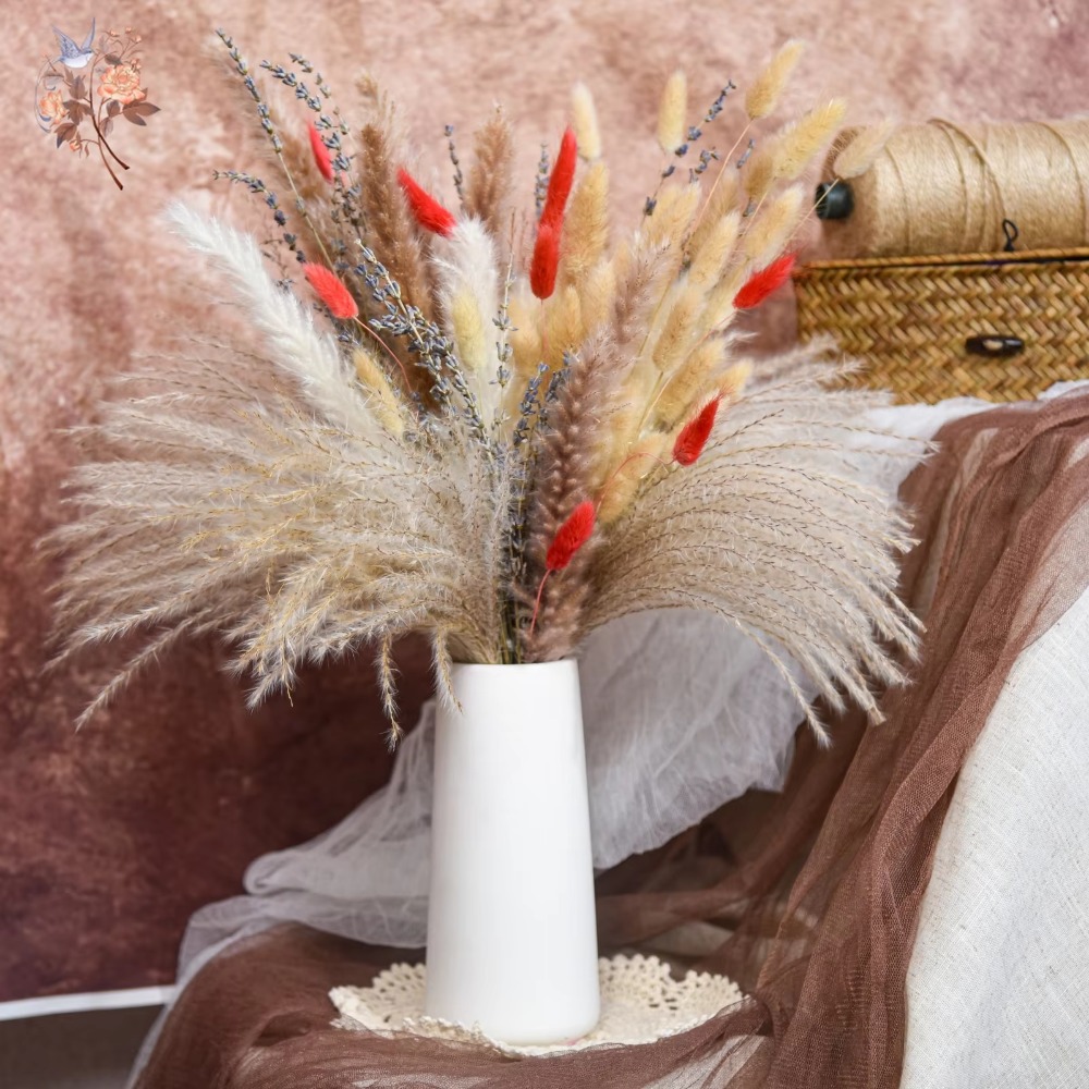 Buquê de Flores Secas Naturais - Pampas Grass Decor avaliação e preço