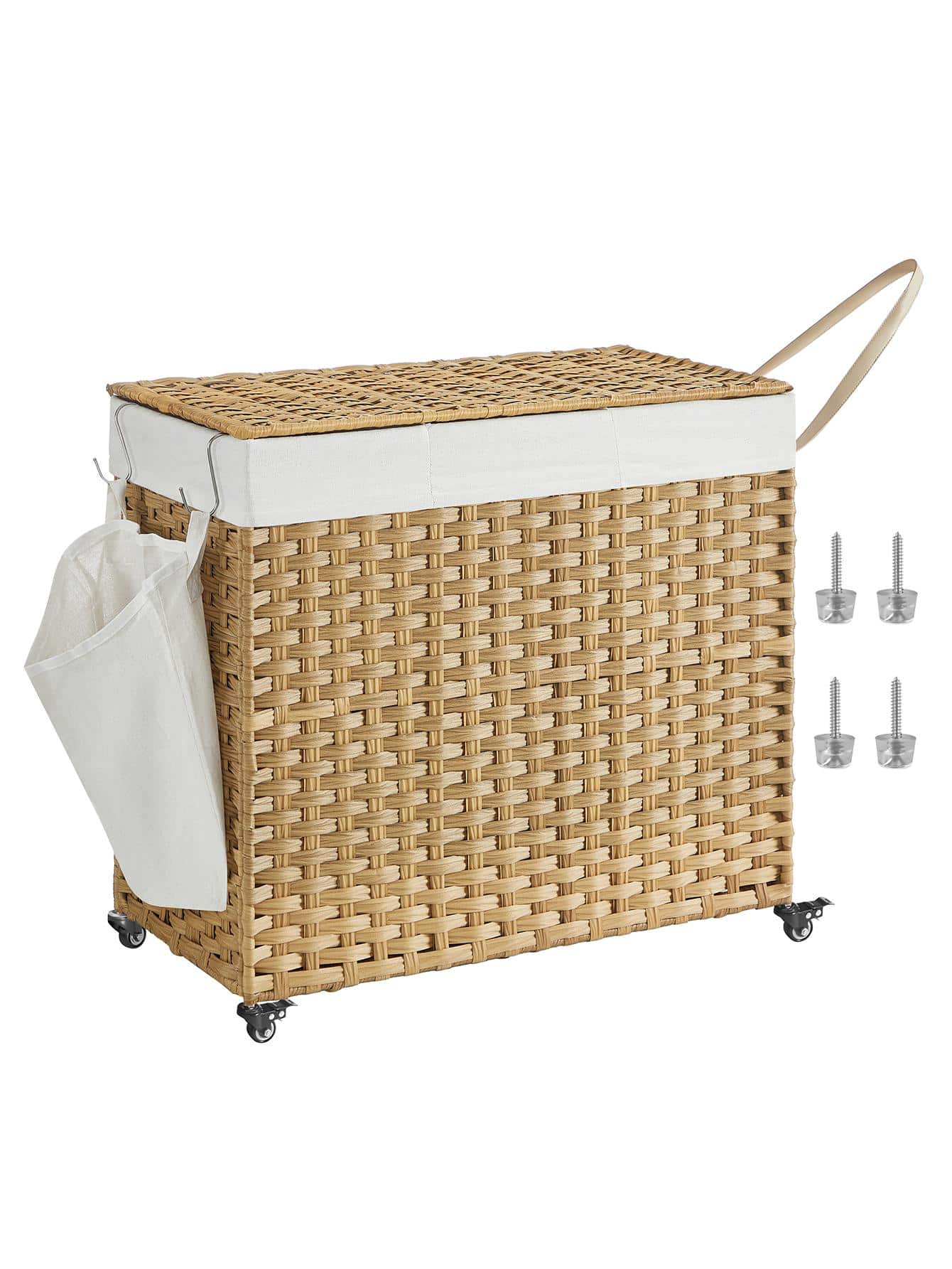 Cesto de roupa suja com tampa, - Rattan Plant Basket avaliação e preço