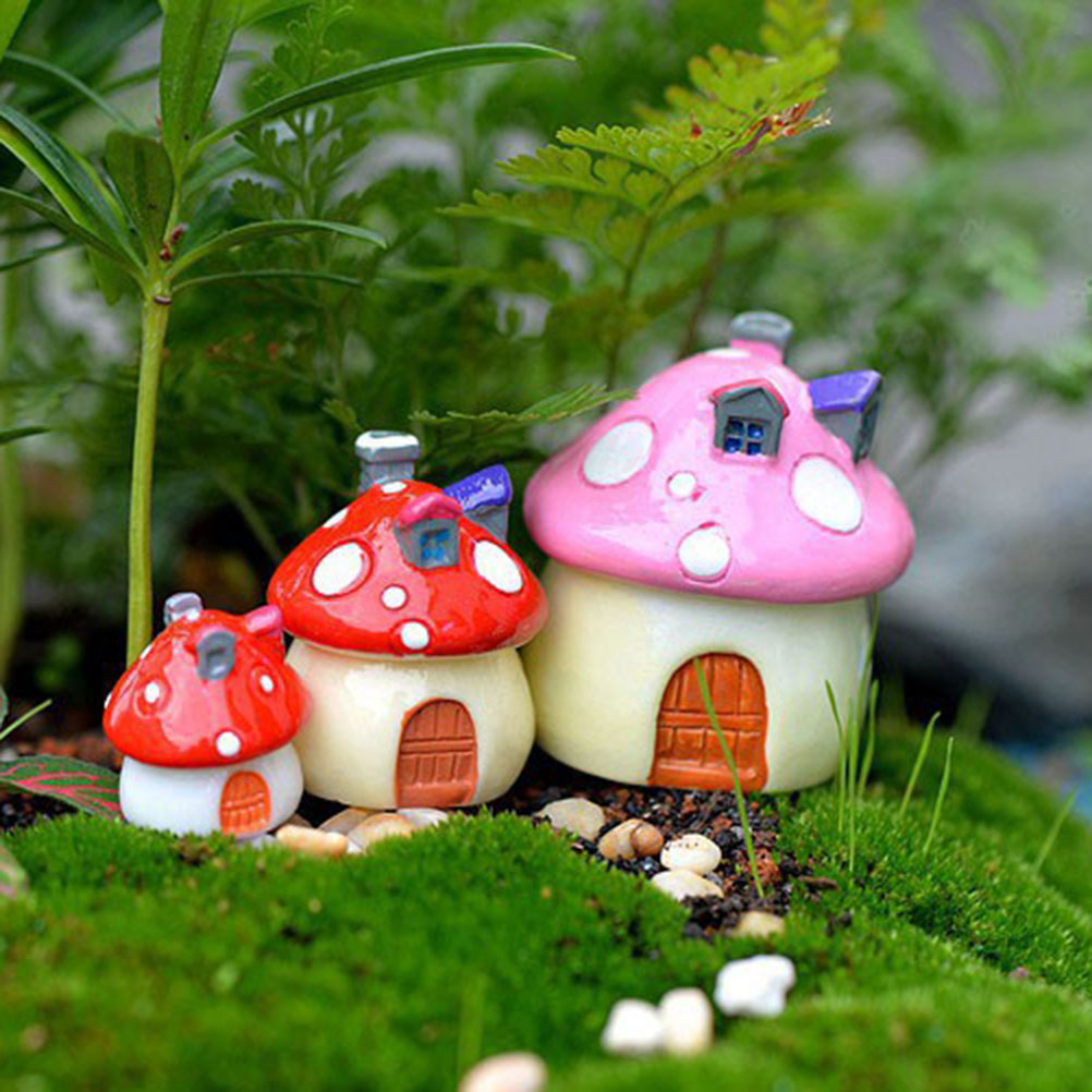 3 tamanhos  Casa de cogumelo  - Home Decor Za avaliação e preço