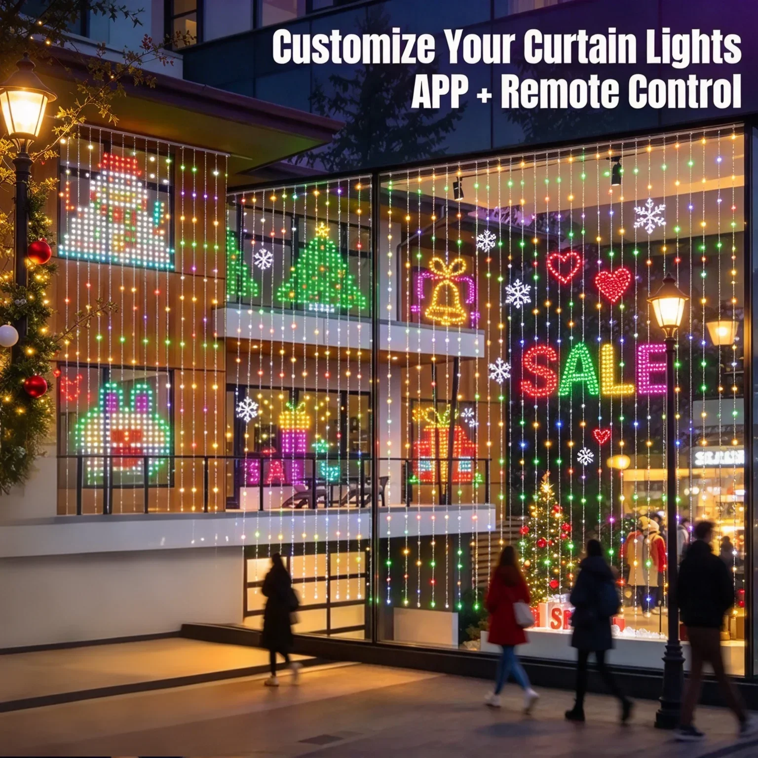 Cortina de Luz LED para Natal  - Home Decor Free App avaliação e preço