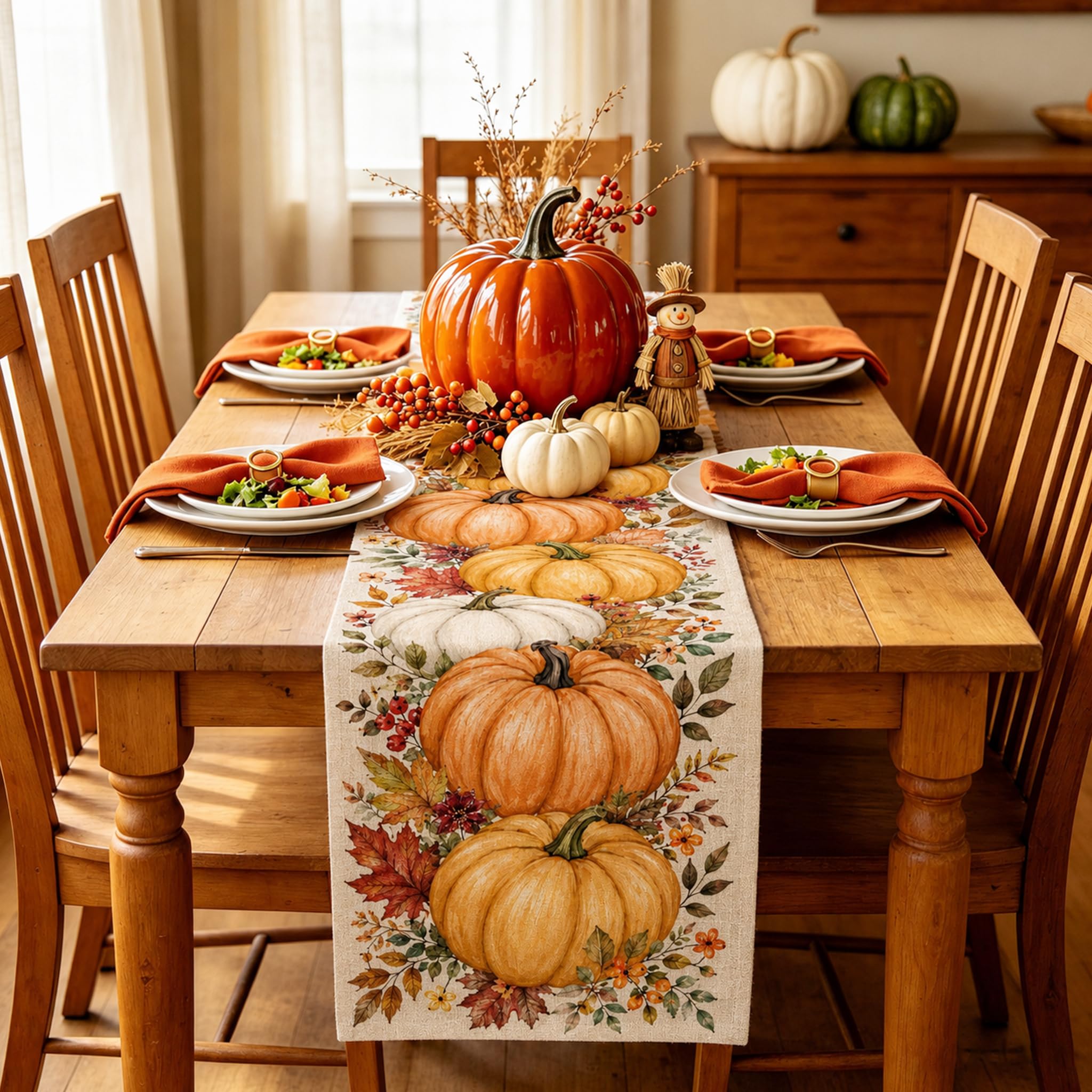 Caminho de Mesa de Halloween c - Linen Table Runner avaliação e preço