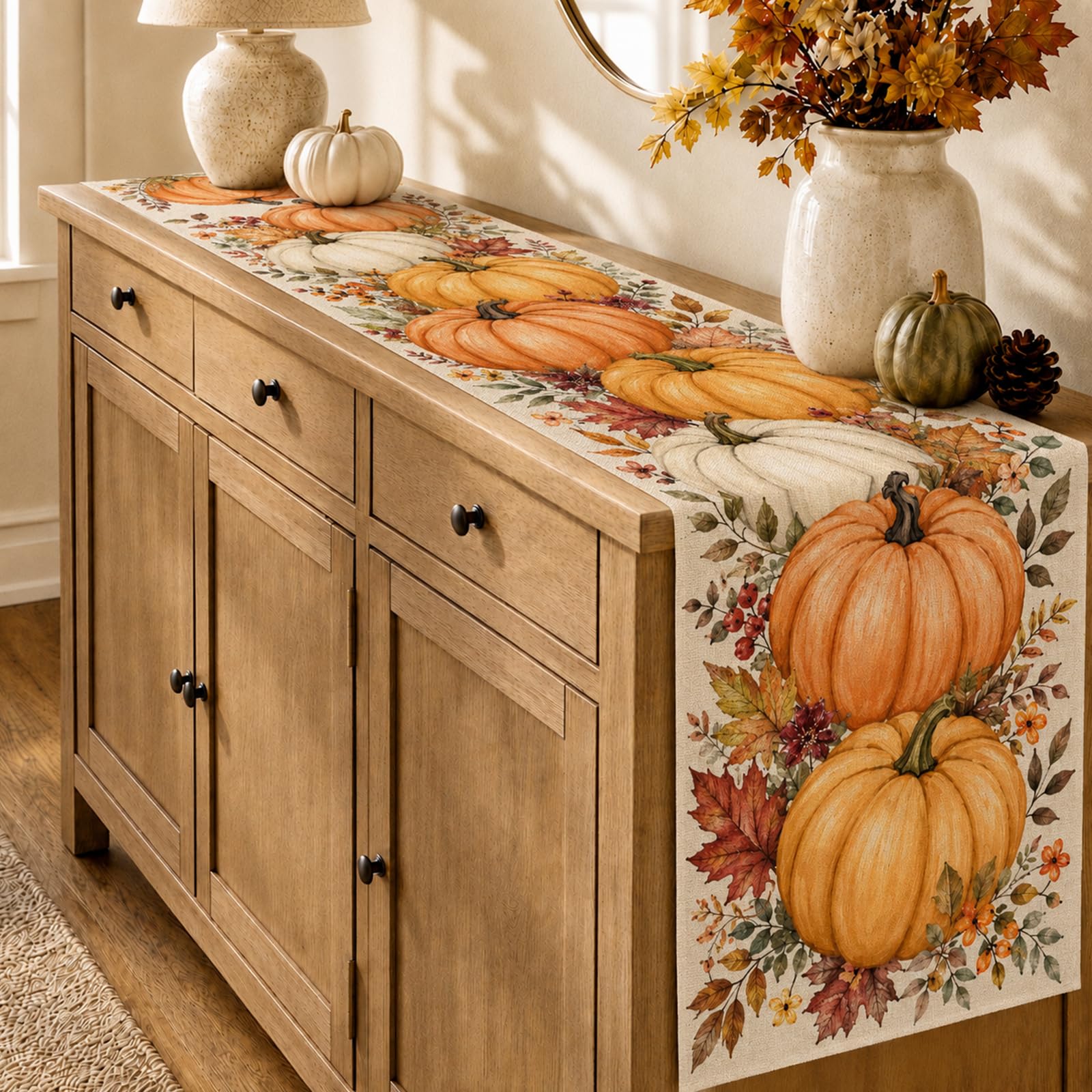 Caminho de Mesa de Halloween c - Linen Table Runner avaliação e preço