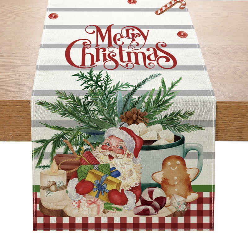 Linho Natal Mesa Runner, New X - Linen Table Runner avaliação e preço