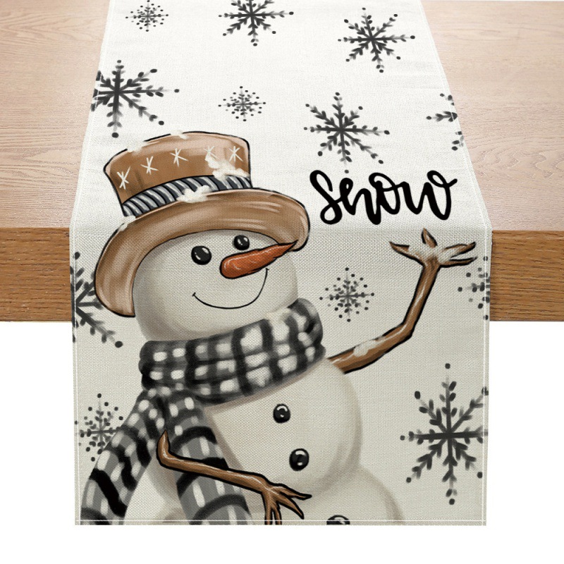 Linho Natal Mesa Runner, New X - Linen Table Runner avaliação e preço