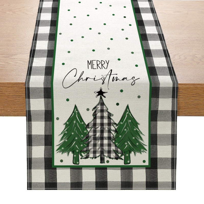 Linho Natal Mesa Runner, New X - Linen Table Runner avaliação e preço