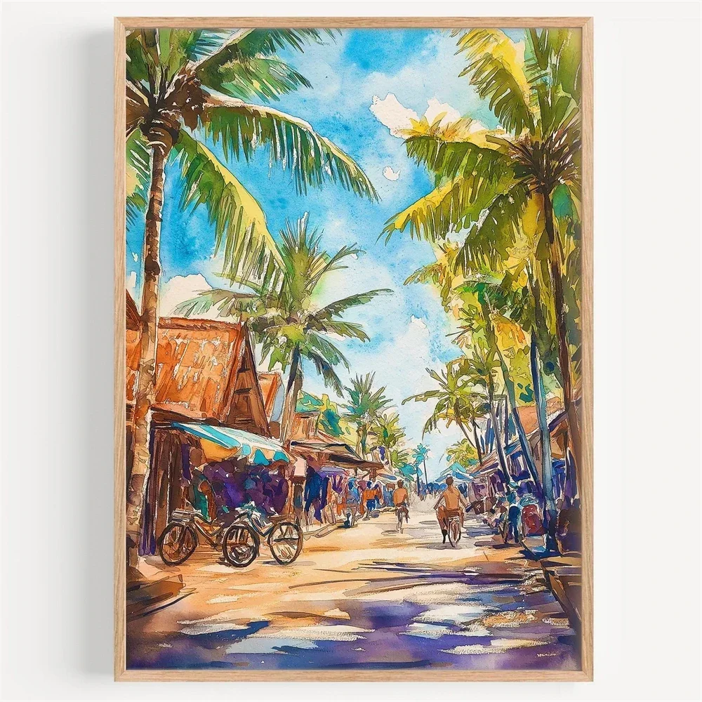 Pintura em tela com motivos de - Home Decor Indonesia avaliação e preço