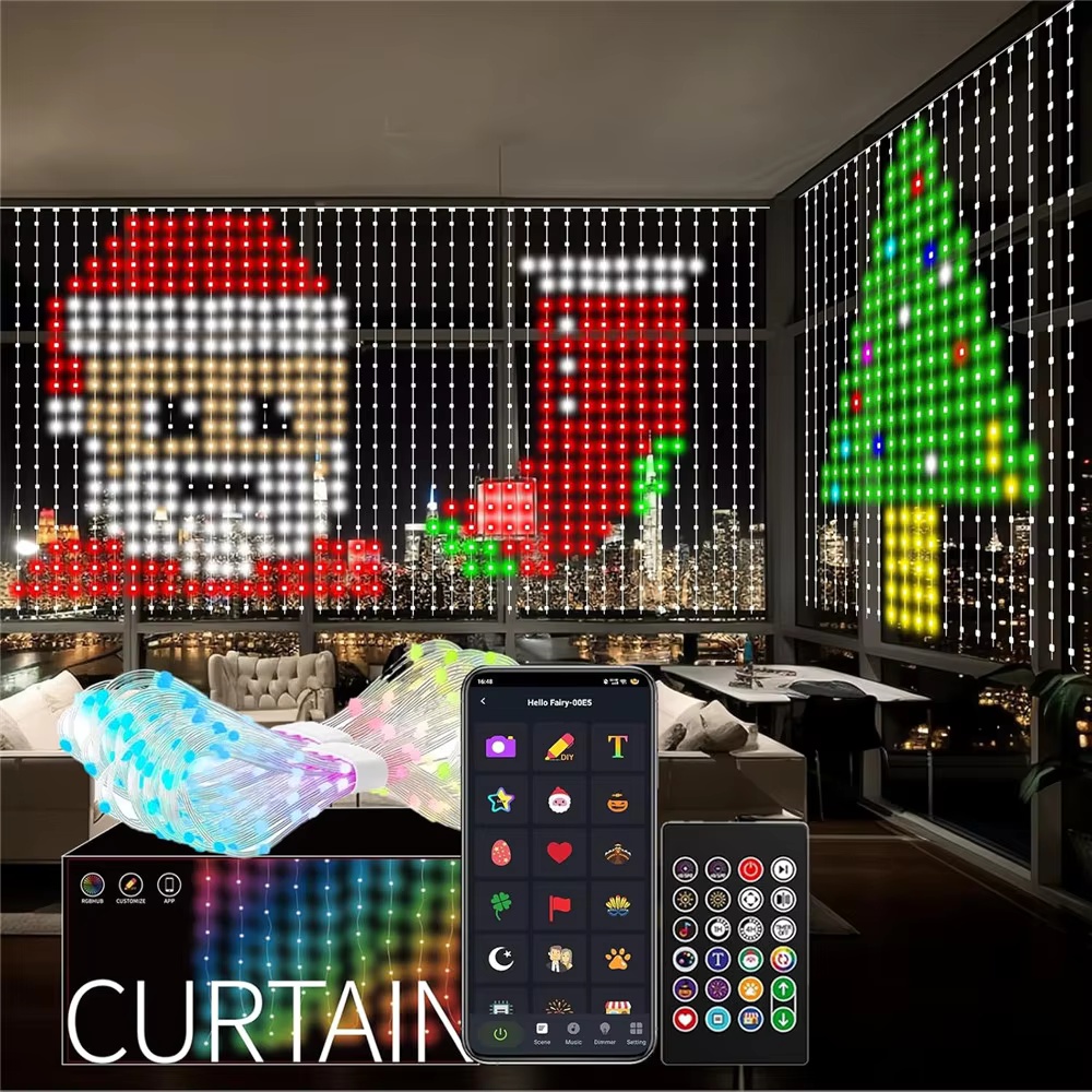 Luzes de Cortina LED Inteligen - Home Decor Free App avaliação e preço