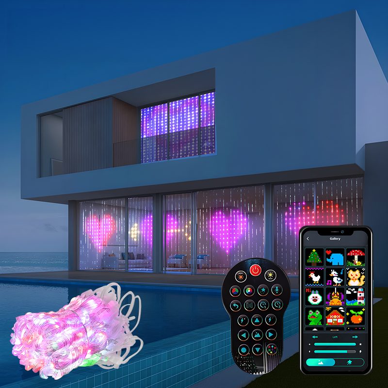 400leds rgbic cortina de luz i - Home Decor Free App avaliação e preço
