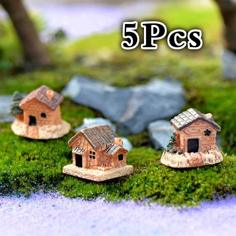 5 Pçs/set Mini Casa de Boneca  - Home Decor Za avaliação e preço